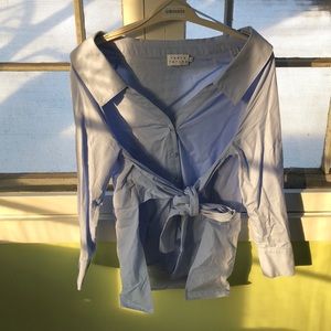 Tanya Taylor blue button-down, size 2